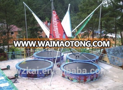 4 Persons Sports Equipment Bungee Trampoline Jumping Outdoor Fun