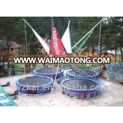 4 Persons Sports Equipment Bungee Trampoline Jumping Outdoor Fun